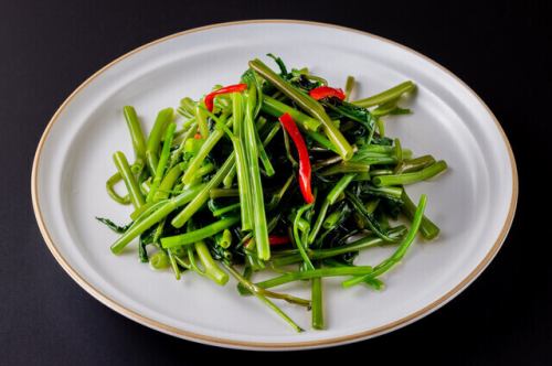 빈 심채 볶음 / 고추와 말린 두부 볶음