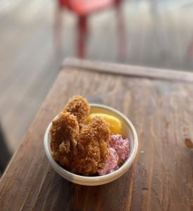 Fried oysters (3 pieces)