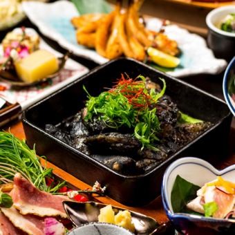 <For various parties> Charcoal grilled dishes and soba noodles course, 10 dishes in total, 2.5 hours all-you-can-drink included, 5,500 yen