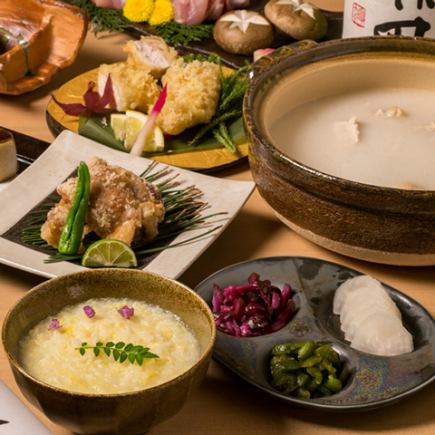 <For parties and entertaining> Choose from a selection of hot pot courses [Motsunabe/Mizutaki hot pot] 8 dishes in total with 2 hours of all-you-can-drink 4,000 yen