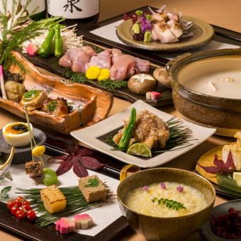 <For parties and entertaining> Choose from a selection of hot pot courses [Motsunabe/Mizutaki hot pot] 10 dishes in total, 2.5 hours of all-you-can-drink included, 6,000 yen