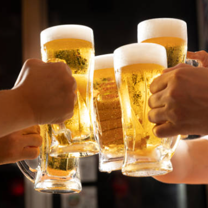 【毎日OK!】生ビールもOK!120分飲み放題税込1000円!お通しなし!