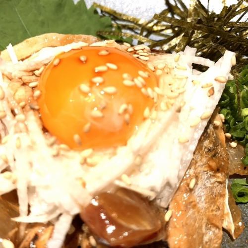 鮮魚と山芋のユッケ