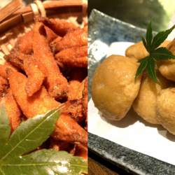 わかさぎ唐揚げ／里芋唐揚げ