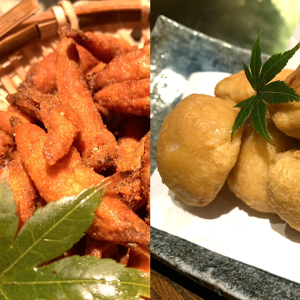 わかさぎ唐揚げ／里芋唐揚げ