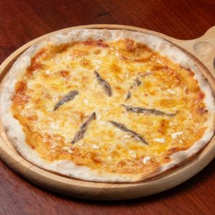 本日の気まぐれピザ/ニンニクとアンチョビ/ポテマヨ/明太子マヨ/