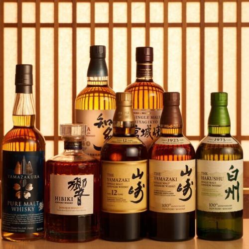 日本酒、燒酒、威士忌等高級品牌無限暢飲◎