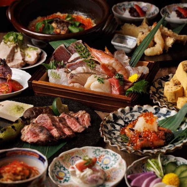 [3 hours all-you-can-drink] "Umizakura" 6 dishes including bluefin tuna, red snapper sashimi, seasonal delicacies and sakura shrimp stew, 5920 yen ⇒ 5000 yen