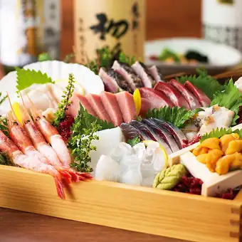 【３H飲放付】朝獲鮮魚造り×“板長特製”季節の逸品、桜海老の釜飯『海桜』全6品5920円⇒5000円