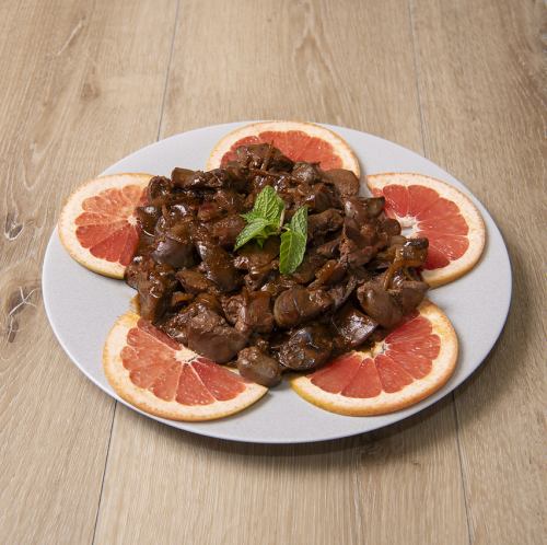 チキンレバー 赤ワイン煮