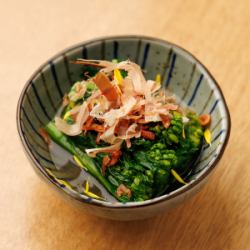 菜の花と桜エビのお浸し
