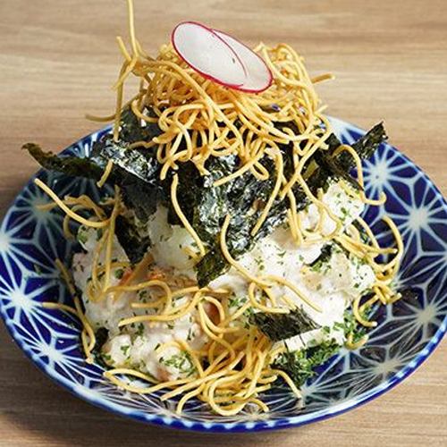 土豆沙拉配培根鞑靼