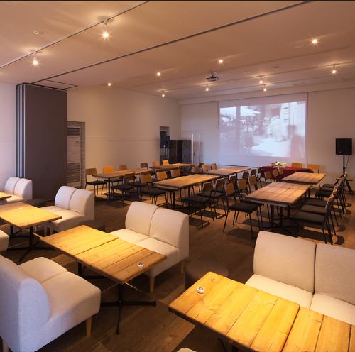 One floor for exclusive use for up to 60 people