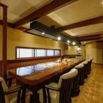 【Counter seats full of live feeling!】 In order to enjoy Teppanyaki, spacious space is used relaxed ♪