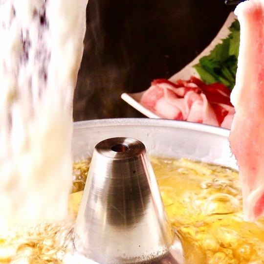 망신년회에◎【이베리코 돼지의 녹로 샤브】등을 포함한 8품 2H 음료 무제한 5000엔