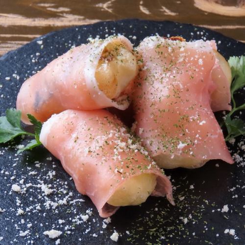 ズッキーニのフリット 生ハム巻き