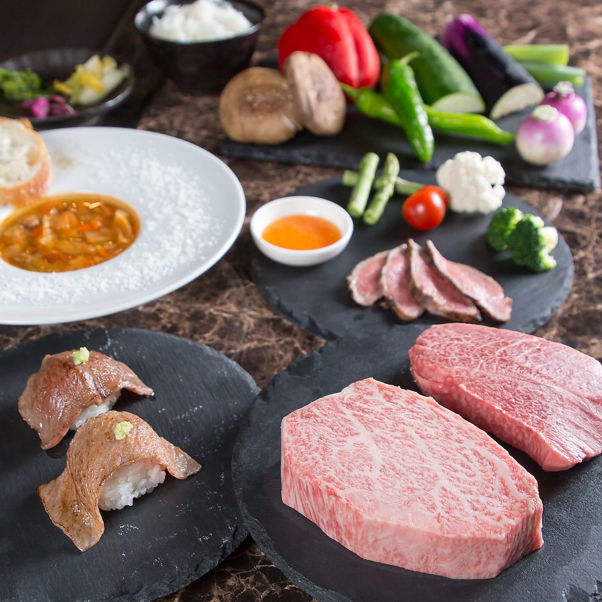 贅沢なお肉を味わい尽くす！部位ごとの特性を生かした調理方法でご提供いたします