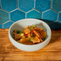 Snacks with chili oil and bamboo shoots