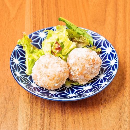 Deep fried curry potato salad