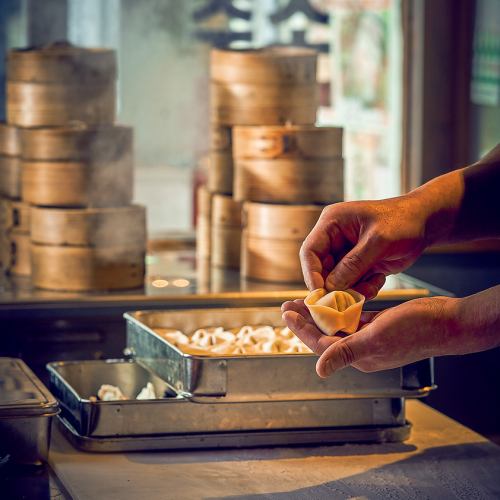 Mandu (Korean dumplings) handmade in-house