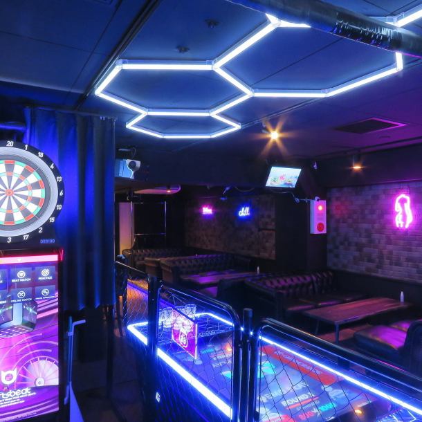 [Nakameguro 30 seconds, excellent access!] A stylish and casual amusement bar with neon lights has been created! Not only do you have a wide variety of drinks, but you can also play beer pong, karaoke, darts, table games, and more! 6 in the morning It's open until midnight, so even if you miss the last train, you can still enjoy yourself until the first train!