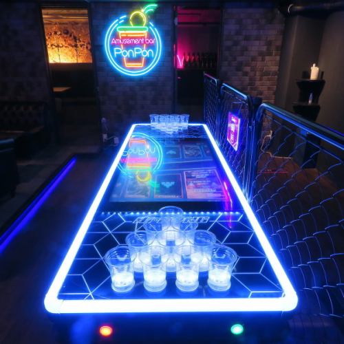 [One game of beer pong is free★] If you make a reservation before 21:00, one game including a game drink is 800 yen/person → Free for everyone!!!