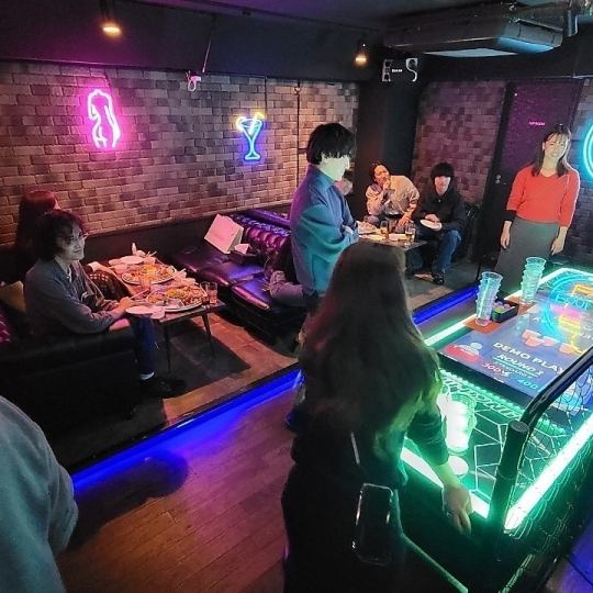 【PonPonを遊び尽くせ！！】フードオードブル付、ダーツビアポン遊び放題＋飲み放題プラン