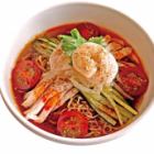 海老と蒸し鶏の香港風スパイシー冷やしまぜ麺