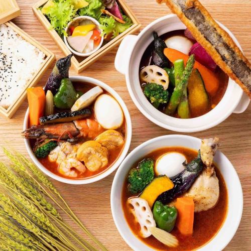 A delicious lunch made with plenty of Hokkaido ingredients
