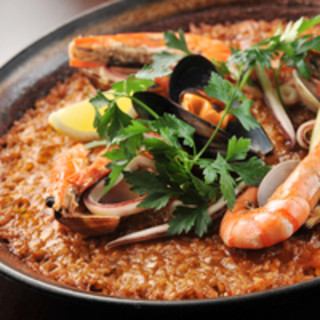 【平日限定】パエジャランチ♪タパス＆自慢のパエジャ