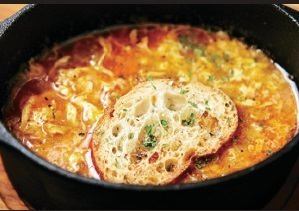 ソパデアホ　生ハムとにんにくのスープ