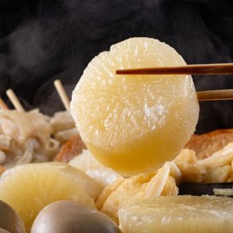 【생맥주 포함! 3시간 뷔페】 명물 오뎅 뷔페와 인기 요리! 전 7품 코스 【4580엔→3580엔】