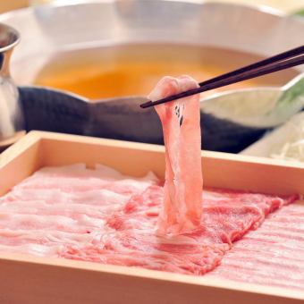 【생맥주 포함!3시간 음료 무제한】샤브샤브 뷔페와 인기 요리 전 7품 코스【4680엔→3680엔】