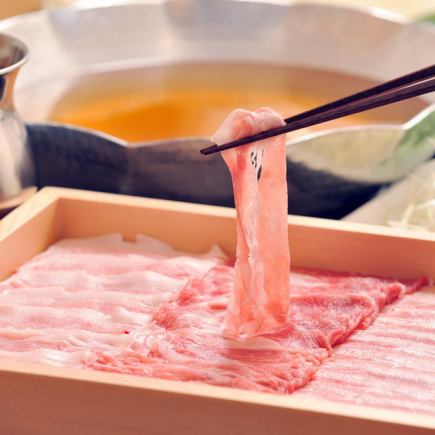 【生ビール付き!3時間飲み放題】しゃぶしゃぶ食べ放題と人気料理全7品コース【4680円→3680円】