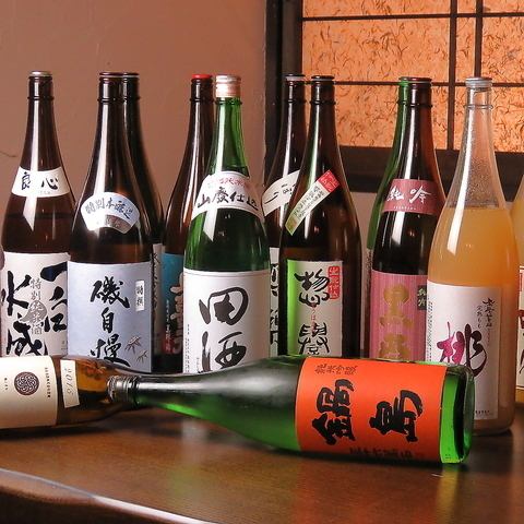 80種以上の日本酒も飲み放題に♪2H2500円/3H3600円で★