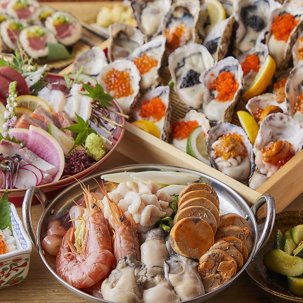 新潟1の豪快鍋!海の幸盛りだくさんな痛風鍋!濃厚スープに、箸が止まらなくなること間違いなし。