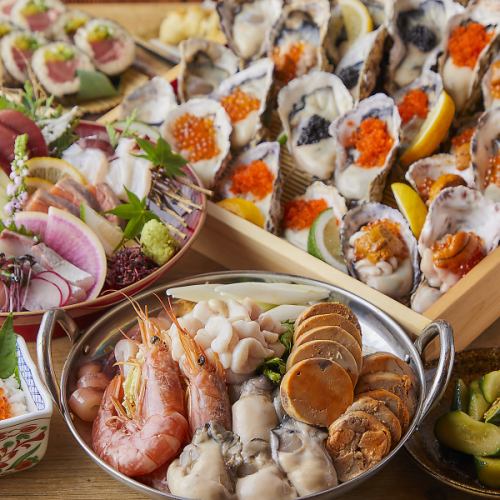 新潟1の豪快鍋!海の幸盛りだくさんな痛風鍋!濃厚スープに、箸が止まらなくなること間違いなし。