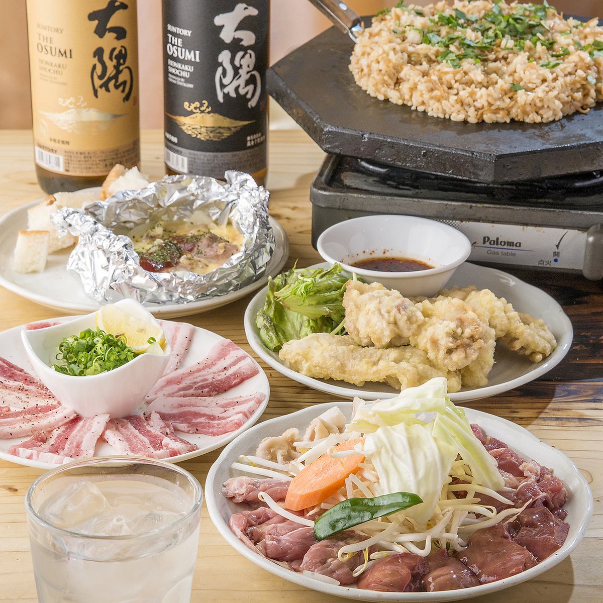 2h All-you-can-drink coupon available! All-you-can-drink lava grilled meat or dust hot pot course 4000 yen ♪