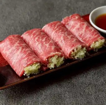 近江牛赤身のにんにくネギ