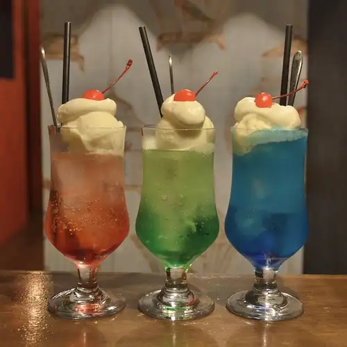 Cream soda at a coffee shop