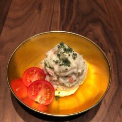 Daimyo store special! Grilled fish potato salad