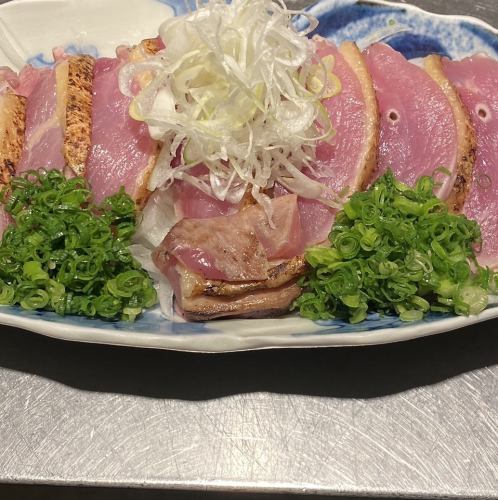 地鶏の藁焼きたたき