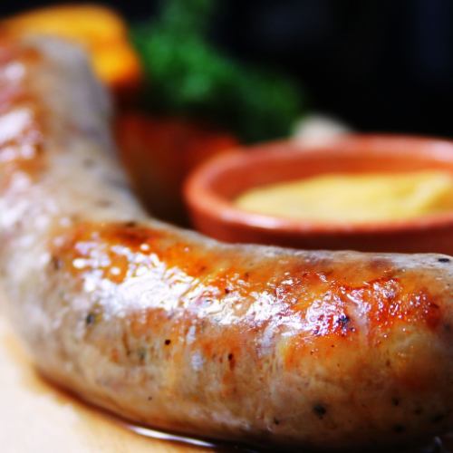 Grilled sausages