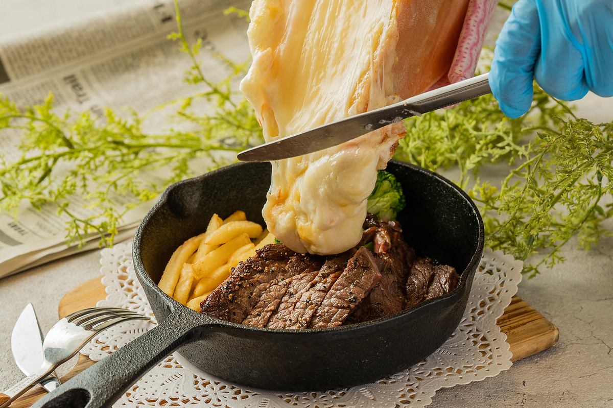 ★花畑牧場ラクレットチーズ×お肉★おいしいお肉とチーズのお店