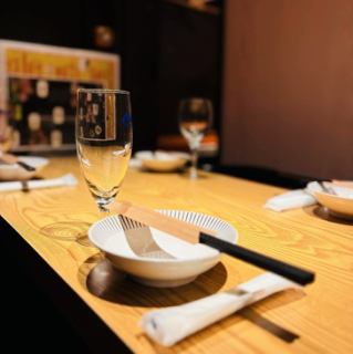 Private room available for reservation! We accept reservations for private rooms for 10 to 16 people.Why not toast to your heart and stomach in a different, more grown-up space than usual?We will respond to your requests.Please feel free to call us with any questions or concerns you may have.