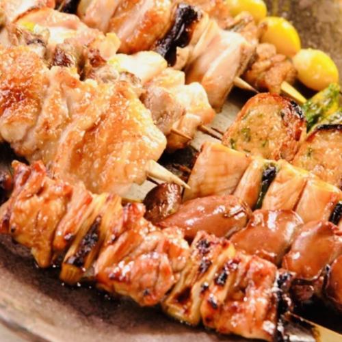 【2.5H食べ飲み放題コース】食べ飲み放題3,980円~!焼き鳥や焼き餃子も食べ放題♪週末も利用可!当日OK◎