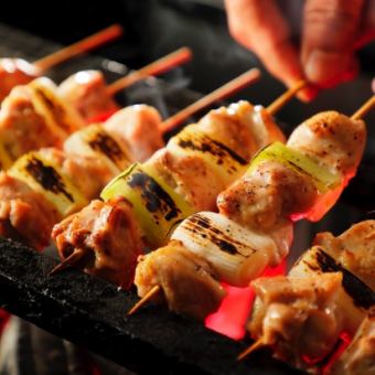 ◎日～木曜限定◎炭火焼き鳥含む20品・2時間飲み放題付食べ放題コース3500円→2500円