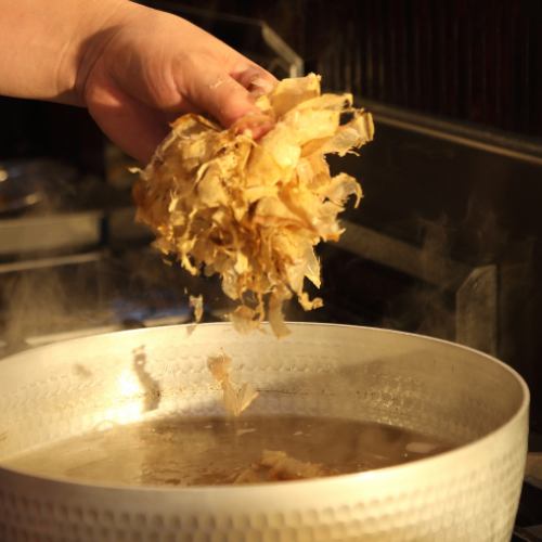 A Japanese-style izakaya that makes the best use of the ingredients from the soup stock