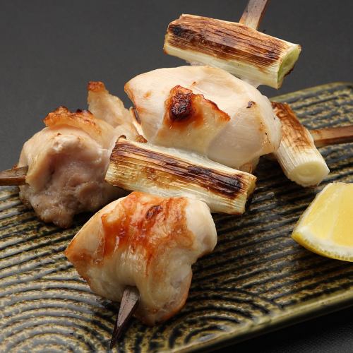 [Shingen chicken] One green onion skewer (salt or sauce)