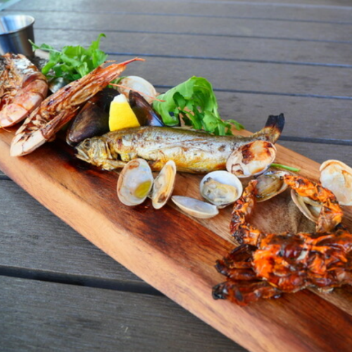 海鮮のグリルミスト